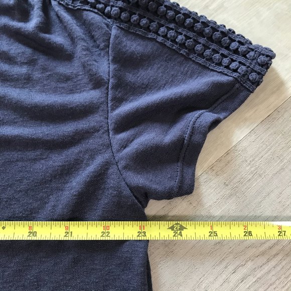 Modern Canvas Elevated V-Neck T Modal Blend Shoulder Collar Embellishments 2XL - Picture 7 of 8